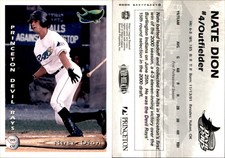 Nate Dion 2000 Grandstand Princeton Devil Rays #NNO Card *AutographDen*