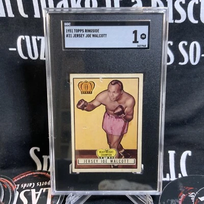 1951 Topps Ringside Card #31 Jersey Joe Walcott SGC 1 - Image 1 of 2