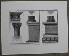 Vintage 1987 Greek Architecture Plate Ridgefield Poster Home Decor Art Print