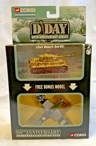 Corgi D Day 60th Anniv Series Utah Beach Set #2 Tank & Plane Diecast Replicas - Picture 1 of 23