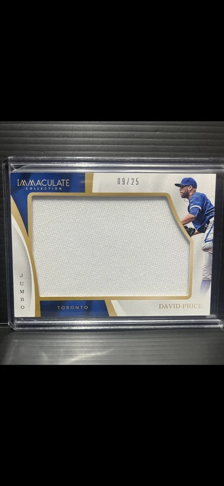 Immaculate Collection David Price Jumbo Relic 2017 #’d/25 IJ-DV *usado en el juego* Foto 1 de 2