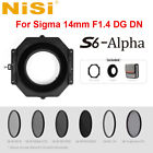 NiSi S6-Alpha 150mm Filter Holder Adapter Compatible with Sigma 14mm F1.4 DG DN