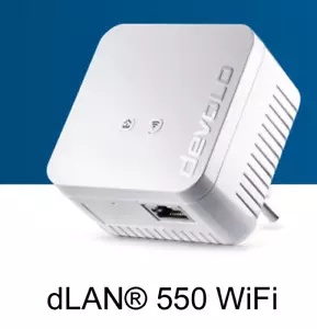 devolo dLAN 550 WiFi Powerline Adapter 500 MBit/s 9622 Netzwerkadapter Extender - Bild 1 von 3