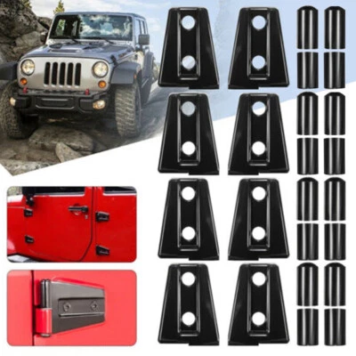 Черный чехол на дверной петлю для Jeep Wrangler JK JKU 2007-2017 годов выпуска аксессуары без ограничений - Изображение 1 из 4