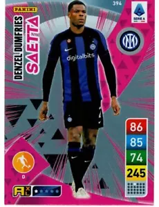 PANINI ADRENALYN XL CALCIATORI 2022-2023 CARD N. 394 DUMFRIES (SAETTA) INTER - Imagen 1 de 2