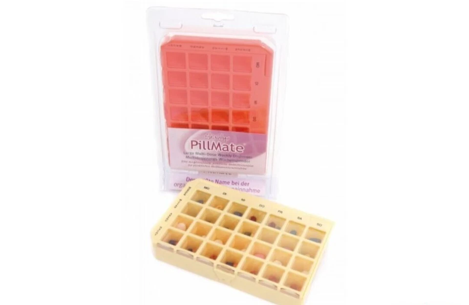 PILLBOX PillMate Multi Dose Weekly Pill Box - 28 Compartment (7 Days X 4 Times a Day)