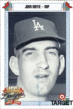 1990 Dodgers Target Baseball Card #936 John Duffie 