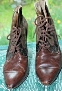 Antique High Heel Boots Sz. 7 1/2 - Picture 1 of 4