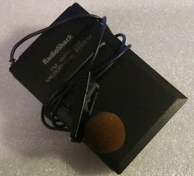 Radio Shack FM Wireless Microphone System 32-1221B  Receiver Box & Mic - Image 1 of 4