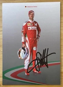 SEBASTIAN VETTEL, 100% AUTHENTIC AUTOGRAPHED PHOTO ! RACING STAR ! - Picture 1 of 1