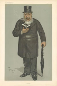 VANITY FAIR SPY CARTOON South African President Paul Kruger 'Oom Paul' 1900 - Picture 1 of 2