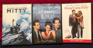 3 Ben Stiller DVD's Secret Life of Walter Mitty, Reality Bites, Along Came Polly - Imagen 1 de 4