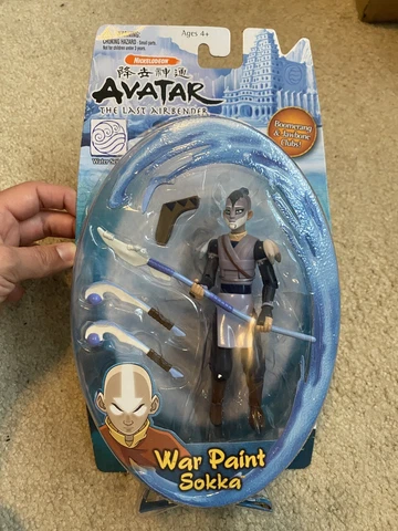 Avatar the Last Airbender War Paint Sokka Action Figure Mattel Damaged Box Cover