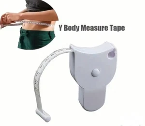 Körper Maßband Taille Abnehmen Hilfe Fett Einziehbar Fitness Gesundheit Weiß - Bild 1 von 6