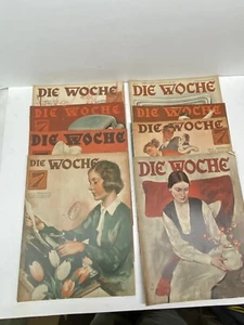 Collection Lot of 8 German Maganzine Die Woche 1932 - Bild 1 von 9