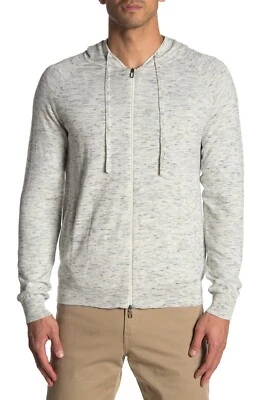 Sudadera con capucha Toscano Space Dye XXL para hombre con doble cremallera precio de venta sugerido por el fabricante 225 USD gris - Drizzle Melange Foto 1 de 4