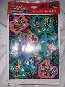 Vintage Disney Minnie Mickey Kids Hallmark Stickers 80s b2 - Picture 1 of 5