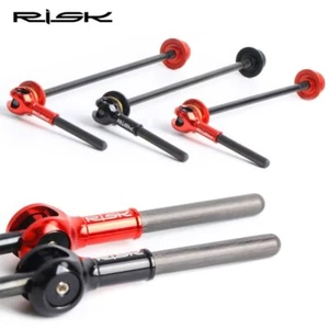 RISK Quick Release Skewers MTB Road Bike Hub Ti Shafts QR Levers Cycling Carbon - Picture 1 of 14