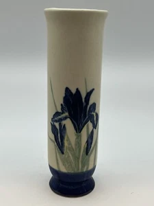 Vintage Otagiri Blue Iris Keramik Vase handbemalt Japan - Bild 1 von 8