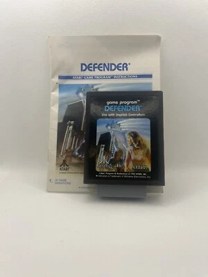 Defender (Atari 2600, 1982) Game Cartridge & Manual - Tested - Image 1 of 4