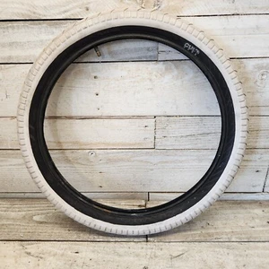 Cult Industries 20x2.35 White Tire Black Wall BMX Cult Crew - Picture 1 of 5