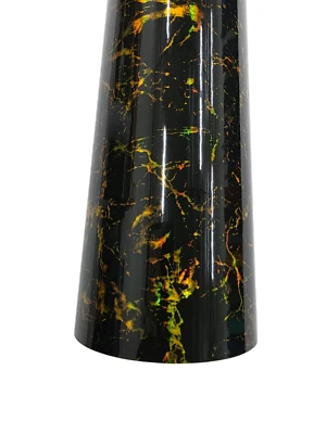 Gloss Gold Black Marble Laser Holographic Vinyl Car Wrap Sticker Decal Film Roll - Image 1 of 3