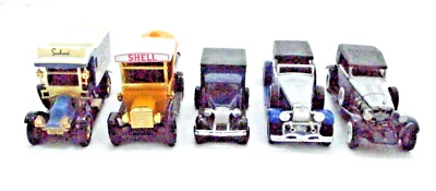 Colección de vehículos modelo de ayer x5 Matchbox autos y furgonetas vintage Foto 1 de 4