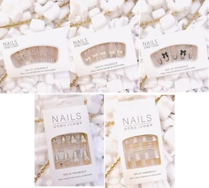 5 Boxes False Nails Fake Nails Press on Reusable Stick-on Nails Tips - Picture 1 of 6