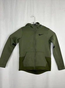 Nike Elite Boys XL Basketball Hoodie Green Full Zip  - Picture 1 of 17