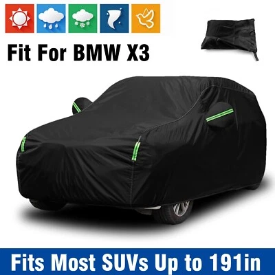 Capa completa para carro BMW X3 proteção contra todas as intempéries sol poeira chuva resistente - Imagem 1 de 4
