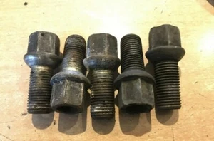 GENUINO 13-19 SEAT LEON MK3 - 5x TORNILLOS DE RUEDA TUERCAS PERNOS - Imagen 1 de 1