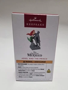 Hallmark Keepsake Ornament 2025 Magic Disney Little Mermaid Ariel And The Prince - Picture 1 of 5