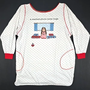 CAMISA DE DORMIR PIJAMA VINTAGE CATHY COMIC TALLA L GUISEWITE ROPA DE ENSUEÑO LENCERÍA AÑOS 80 EE. UU. - Imagen 1 de 12