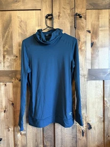 Arcteryx Women’s medium Blue Mock Neck Long Sleeve - Picture 1 of 4