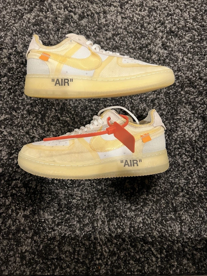 Off White x Nike Air Force 1 Low “The Ten” OG Virgil White (Size 9) 100% Auth - Image 1 of 4