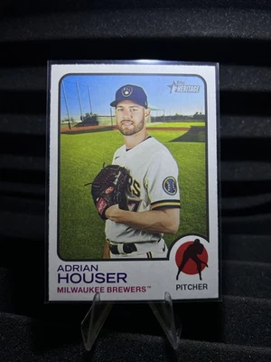 2022 Topps Heritage Baseball. Adrian Houser #219 - Image 1 of 2