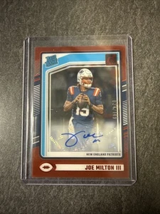 Joe Milton 2024 Clearly Donruss Football Rated Rookie Auto Red Parallel 149/149 - Picture 1 of 2