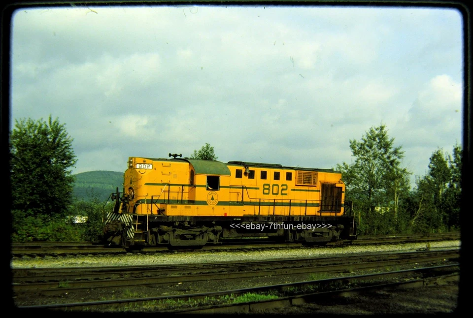 Original Railroad Slide OSLD Maine Central MEC 802 Binghamton NY 9/8/85 - Imagem 1 de 1