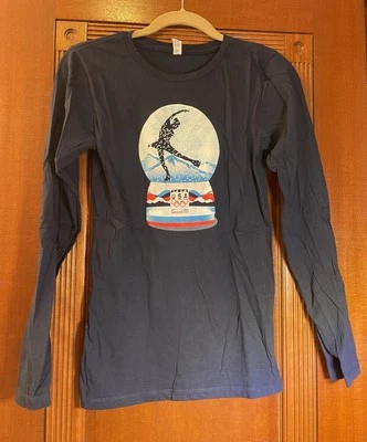 Team USA Figure Skating Vancouver 2010 Snowglove Long Sleeve Top Navy Size Large - Image 1 of 3