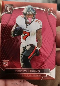 Bucky Irving 2024 Panini Totally Certified Football RC Red #110 Buccaneers - Picture 1 of 2