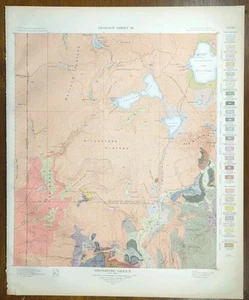 1904 YELLOWSTONE NATIONAL PARK WYOMING Map Antique Original OLD FAITHFUL GEYSER - Picture 1 of 14