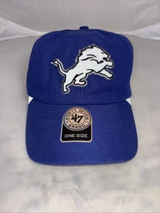 Detroit Lions NFL Football Mütze 47 Marke Blau mit Logo Neu mit Etikett - Bild 1 von 5