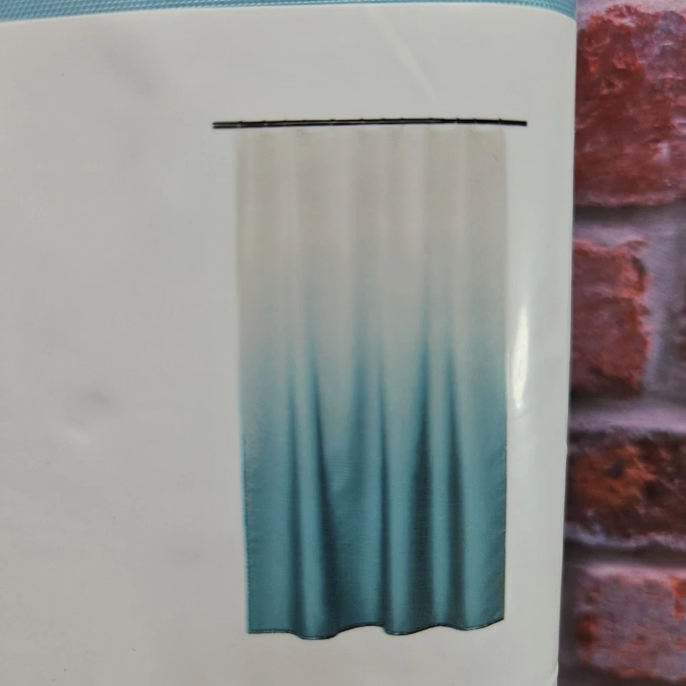 Cortina de ducha Ikea Teal Ombre Nyckeln Foto 1 de 4