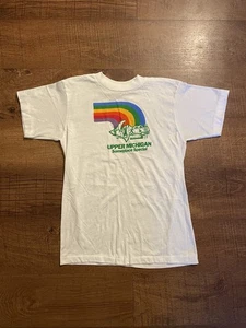 Upper Michigan Someplace Special Vtg 80s/90s Shirt TV Rainbow Retro Pride 14/16Y - Picture 1 of 8