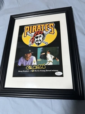 Doug Drabek "90 NL Cy" Autographed Signed 8x10 Photograph JSA Authentication - Image 1 of 3