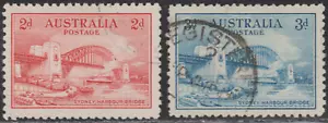 Australia 1932 SC# 130 - 131 - Sydney Harbor Bridge - Used Lot # 026 - Picture 1 of 2