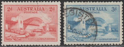 Australia 1932 SC# 130 - 131 - Sydney Harbor Bridge - Used Lot # 026 - Image 1 of 2
