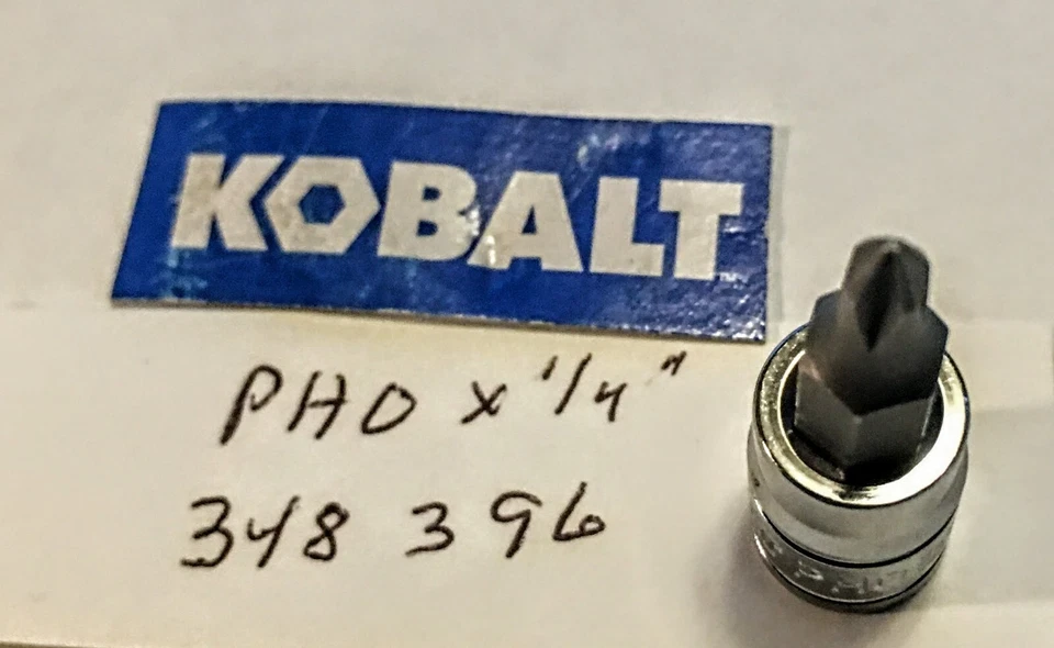 PH0 x 1/4"  Phillips Bit Socket  #348396 Free USA Shipping - Image 1 of 2