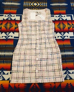 Endless Rose Pink Tweed Dress, Size M, New with Tags - Picture 1 of 7