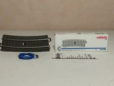 Märklin HO - 24294 - Binario C curvo R2/15° commutazione BOX nuovo - Immagine 1 di 2